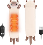 Solis Warmpal — White Siamese: long cream Siamese cat plush with the heating panel