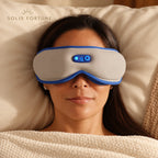 Solis Warmrest — relaxing with the heated eye mask on