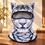 Solis Wild Faces — White Tiger animal face ski mask