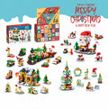 Christmas Town Building Blocks Advent Calendar — Solis Winter Town, full set