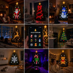 Solis Yuletide — twelve animated designs: Santa, snowman, reindeer, snowflake, teddy bear and more