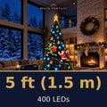 Solis Yuletide Animated Tree Lights — size 5 ft (1.5 m) · 400 LEDs