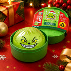 Solis Yuletide — green Christmas grump squishy bun, Big Grin