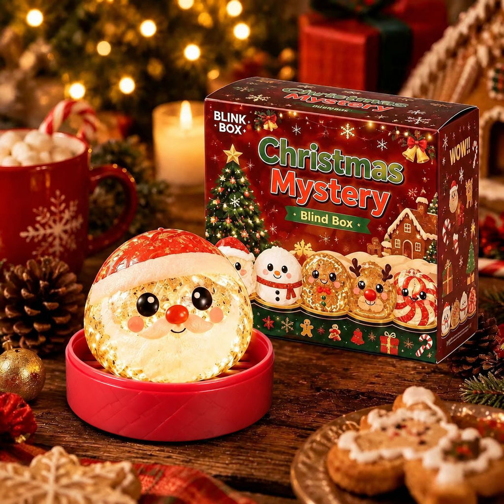 Solis Yuletide — Santa Christmas squishy bun in its red gift tin