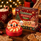 Solis Yuletide — Peppermint Christmas squishy bun in its red gift tin